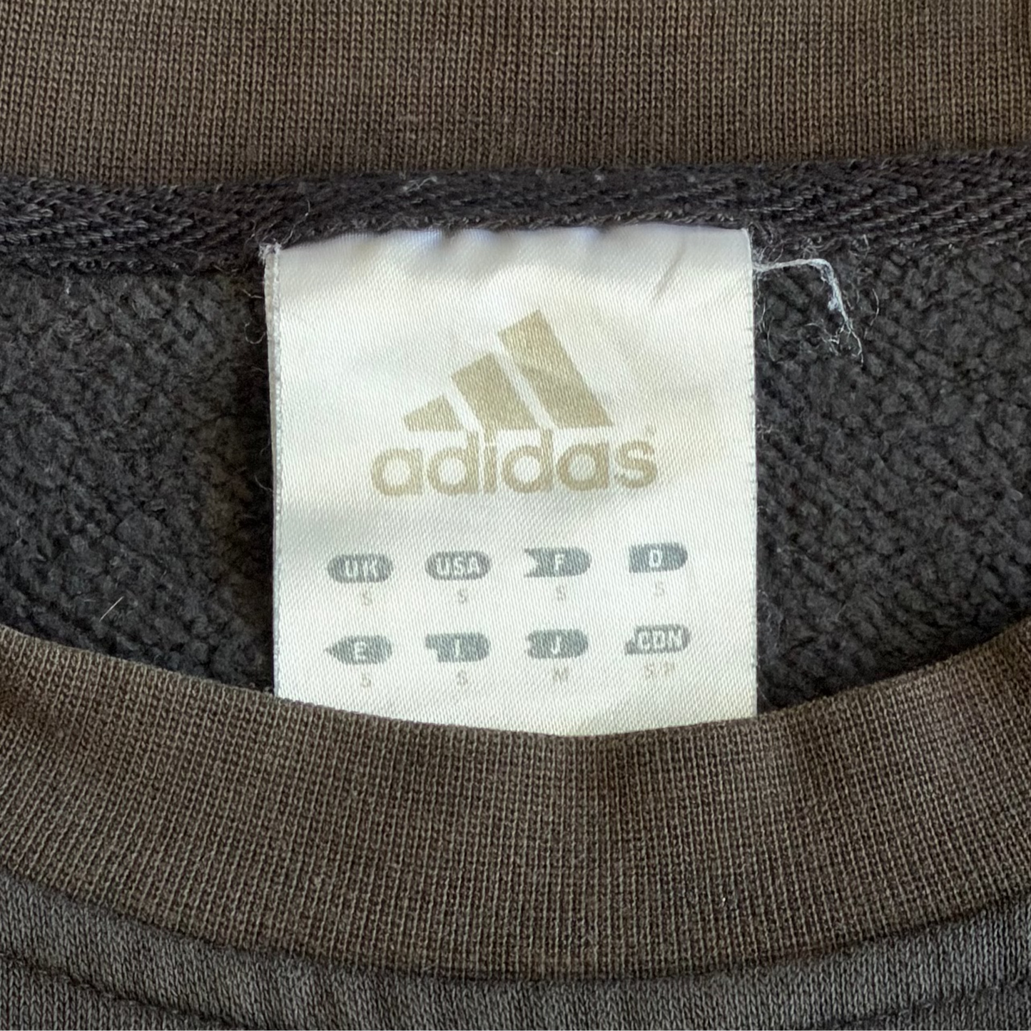Y2K Adidas Three Stripe Panelled Sweatshirt - S