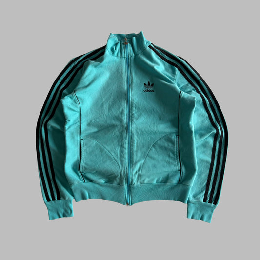 90s Adidas Three Stripe Track Jacket - M