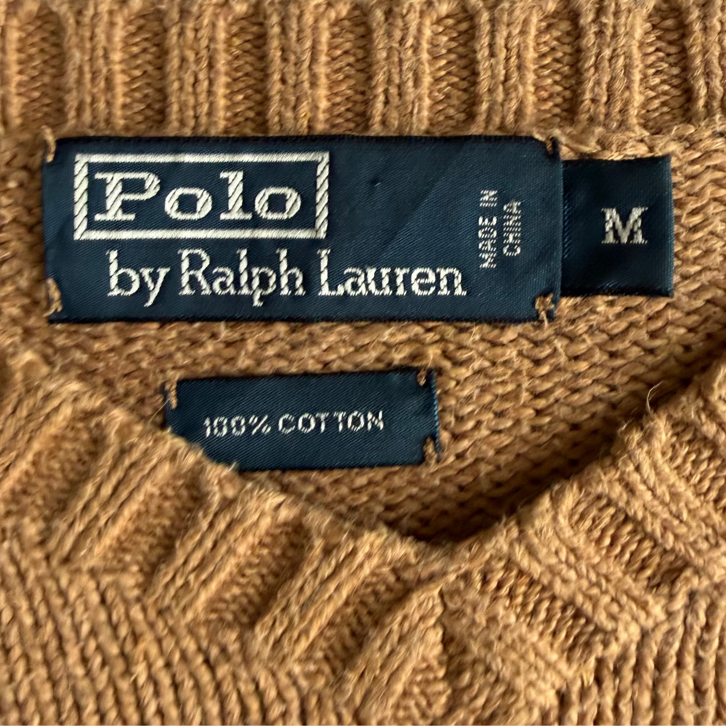 90s Polo Ralph Lauren Cotton Knit Sweater - M