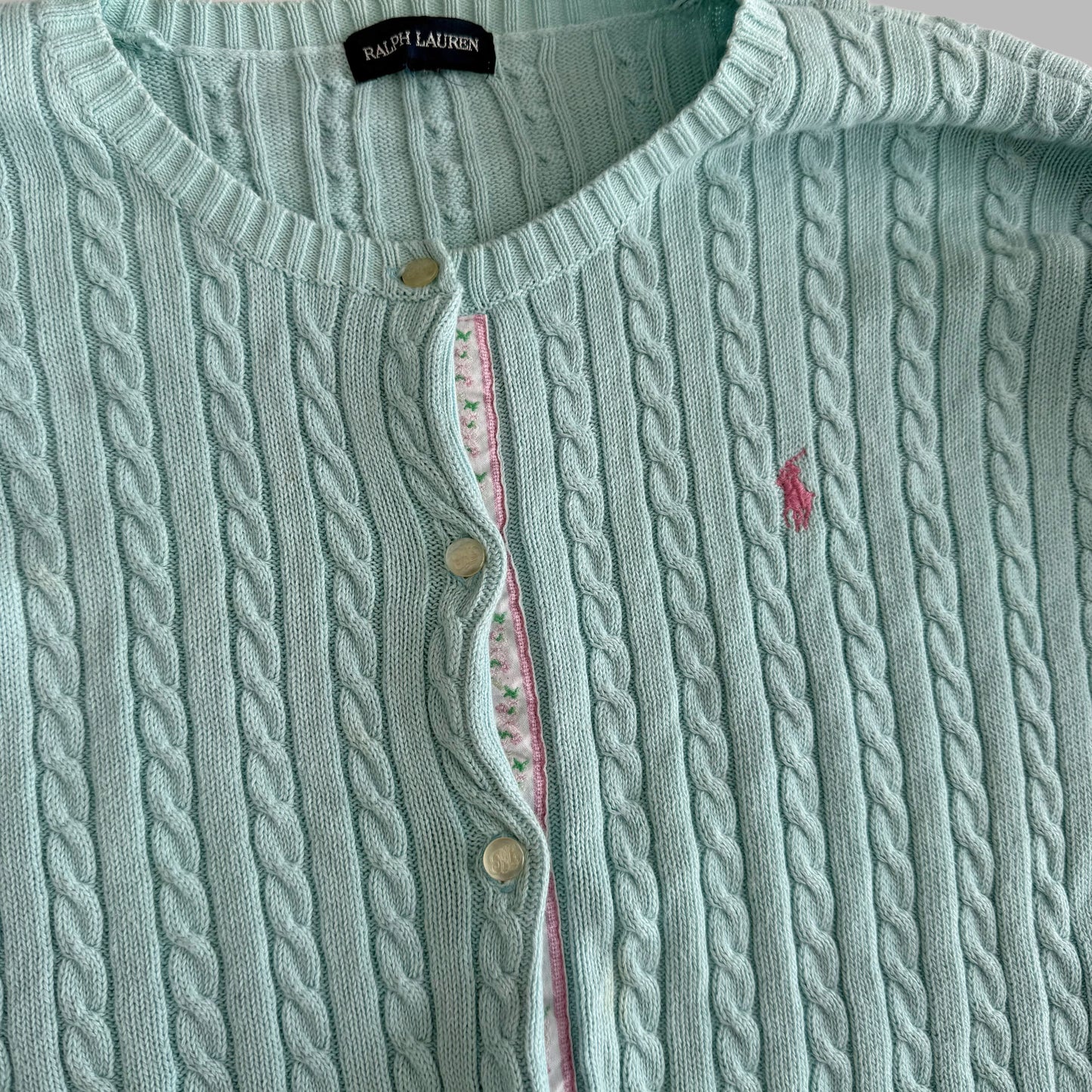 Ralph Lauren Cable Knit Cardigan - XL