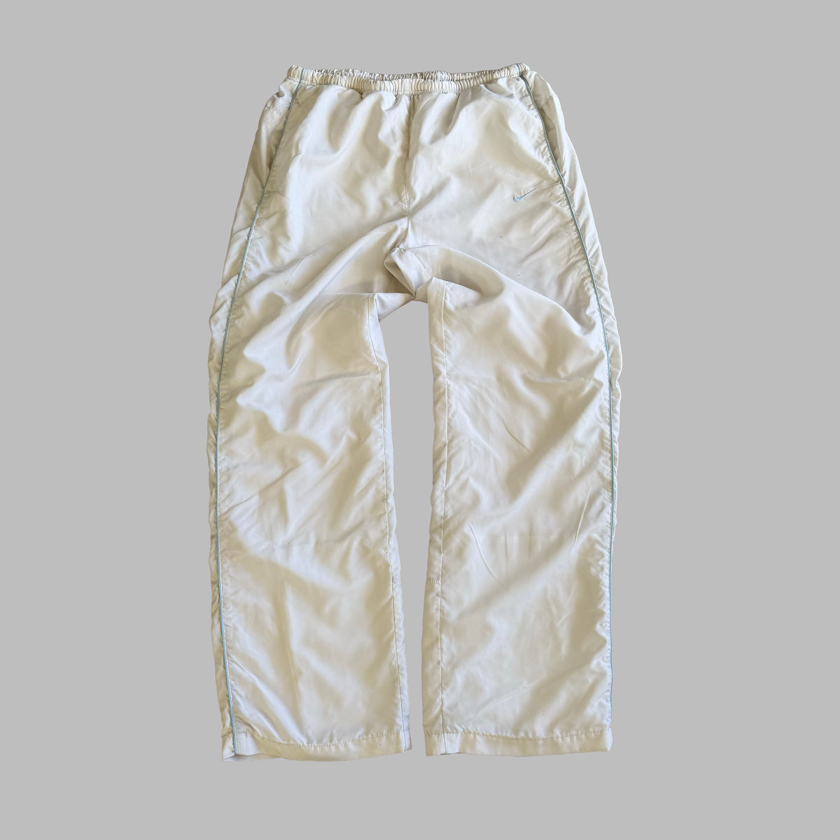 Y2K Nike Striped Baggy Track Pants - M