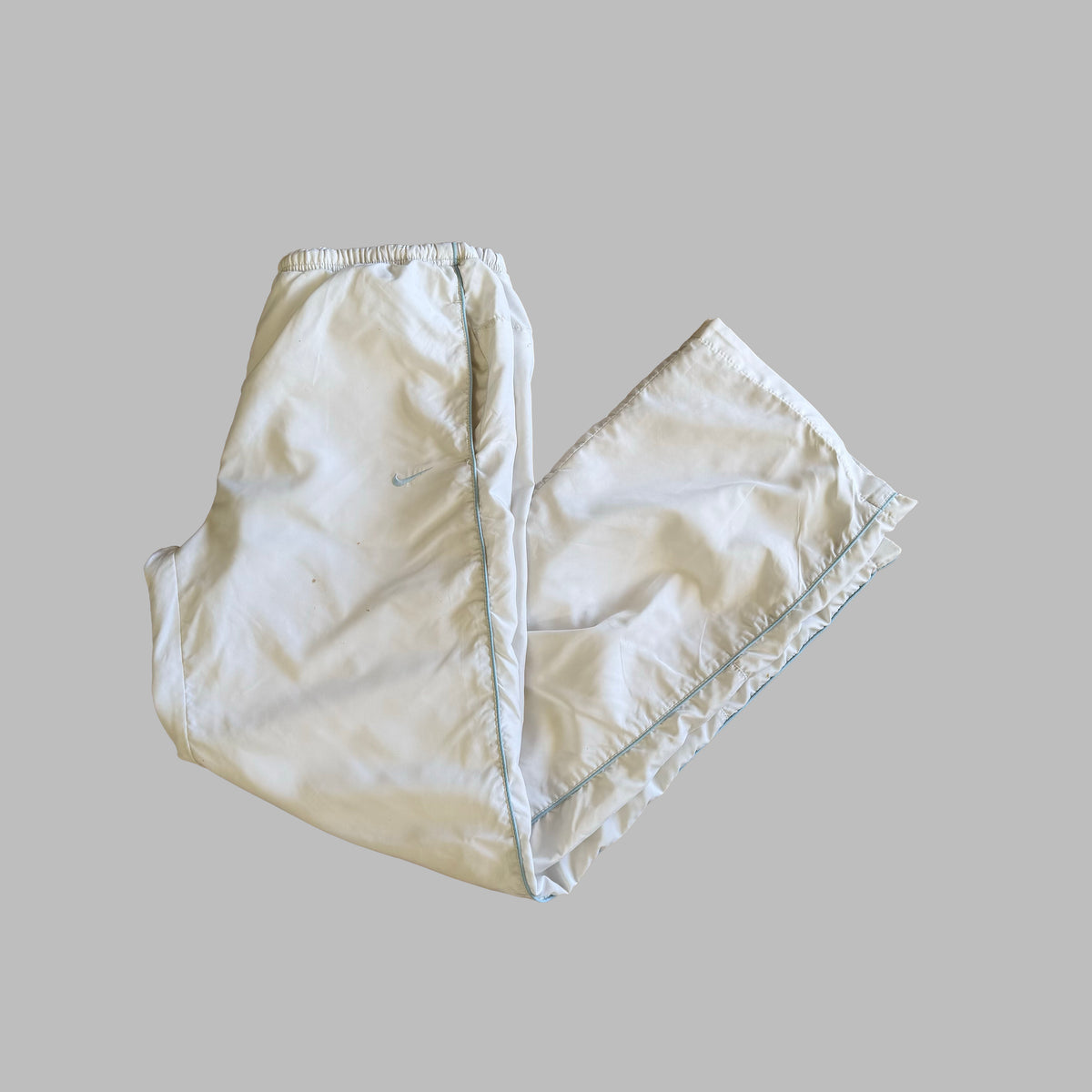 Y2K Nike Striped Baggy Track Pants - M