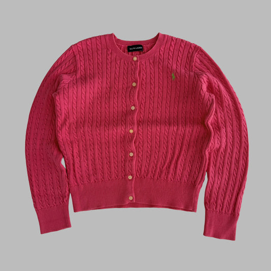 Ralph Lauren Cable Knit Cardigan - Small