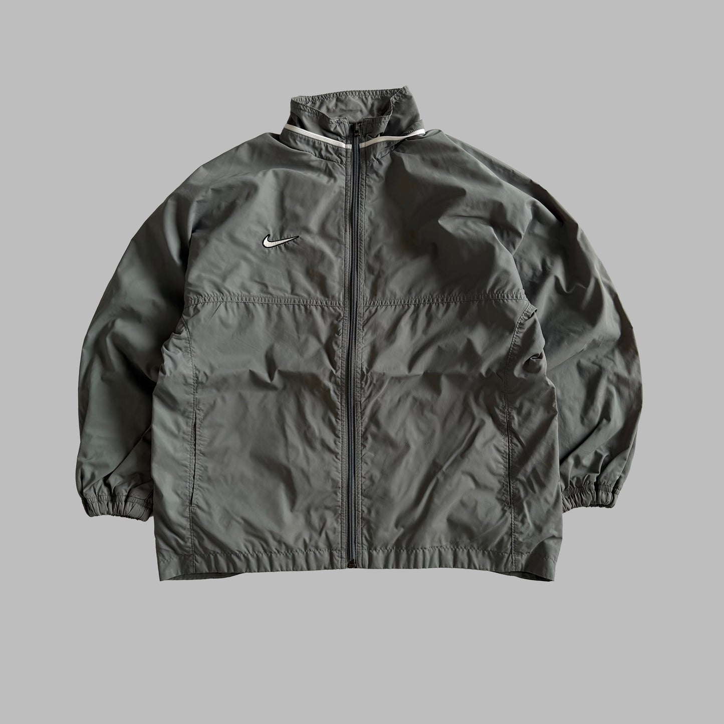 90s Nike Classic Swoosh Track Jacket - L
