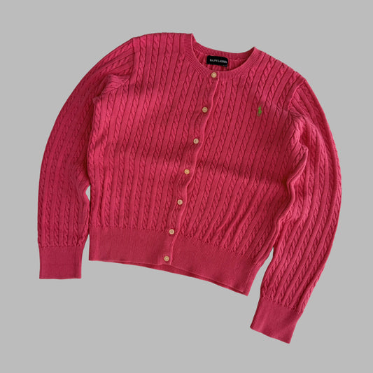 Ralph Lauren Cable Knit Cardigan - Small
