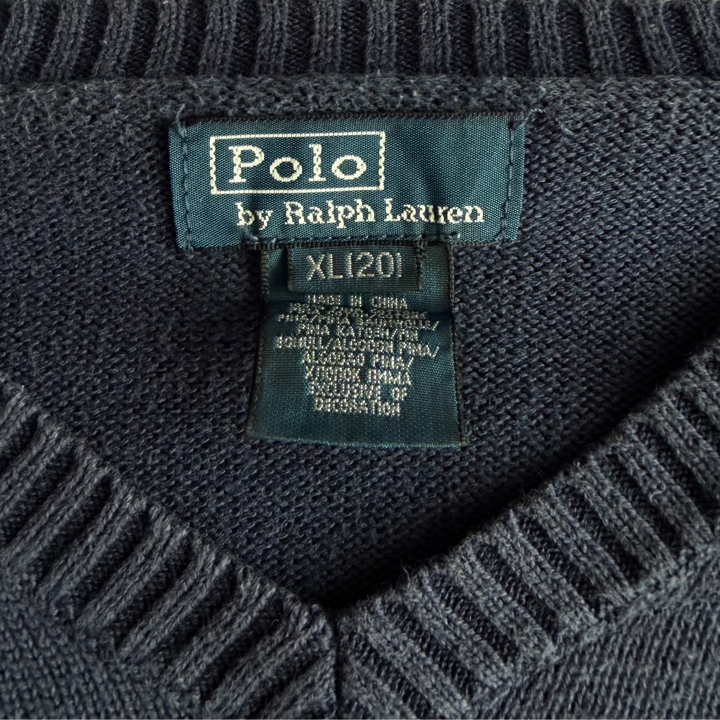 Y2K Polo Ralph Lauren Cotton Knit Sweater -  M