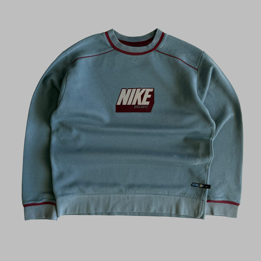 Y2K Nike Spell Out Sweatshirt - S