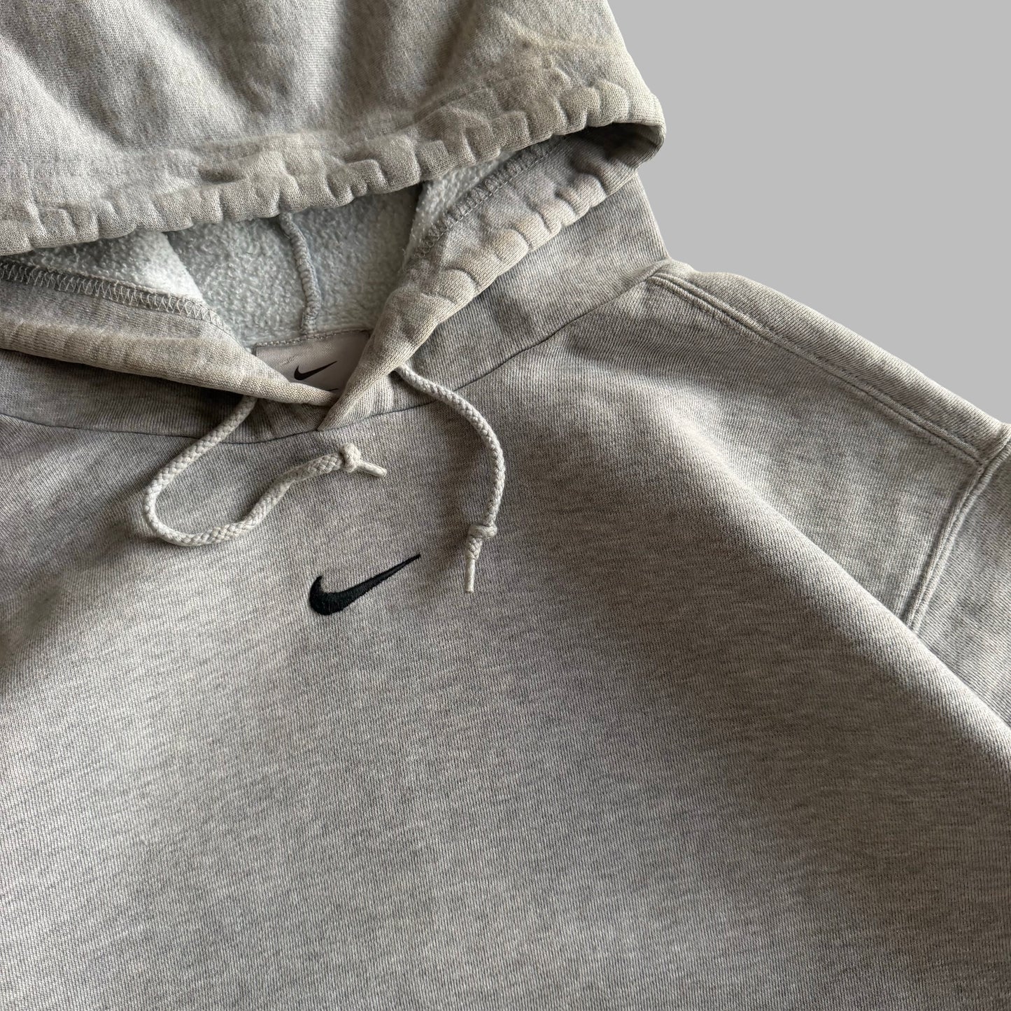 Y2K Nike Heavyweight Centre Swoosh Hoodie - M