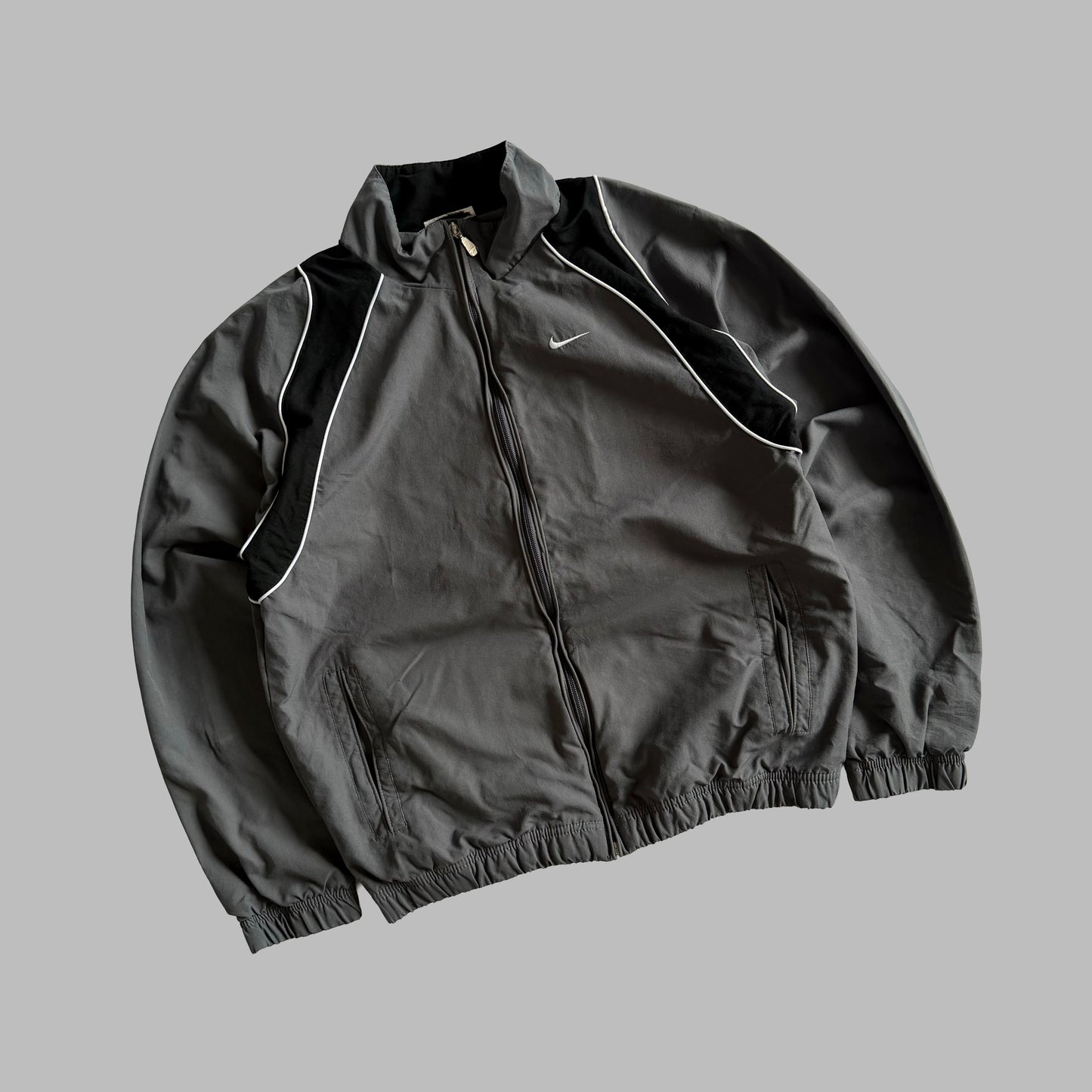 Y2K Nike Panelled Track Jacket - S