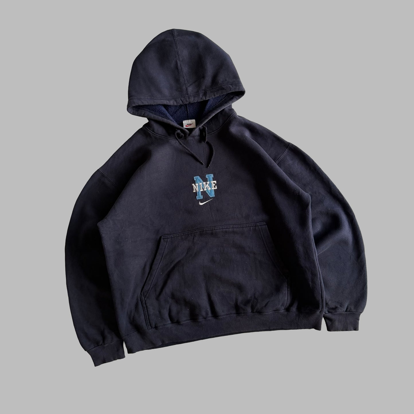 90s Nike Heavyweight Spell Out Hoodie - M