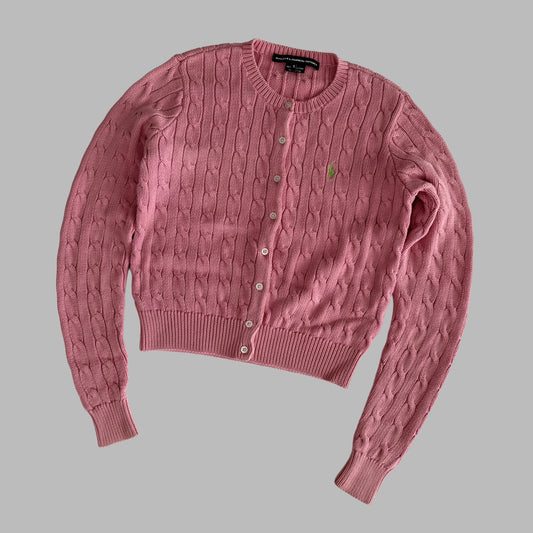 Ralph Lauren Cable Knit Cardigan - Small