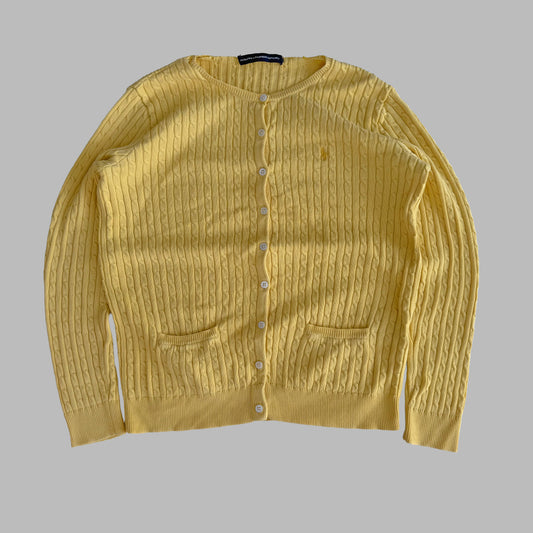 Ralph Lauren Cable Knit Cardigan - Large
