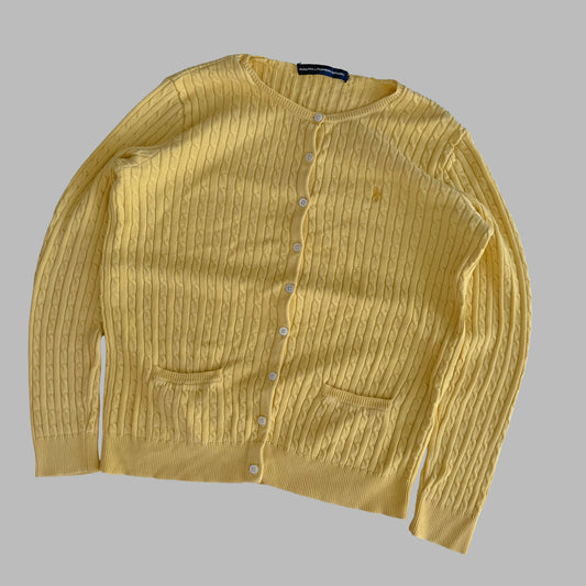 Ralph Lauren Cable Knit Cardigan - Large