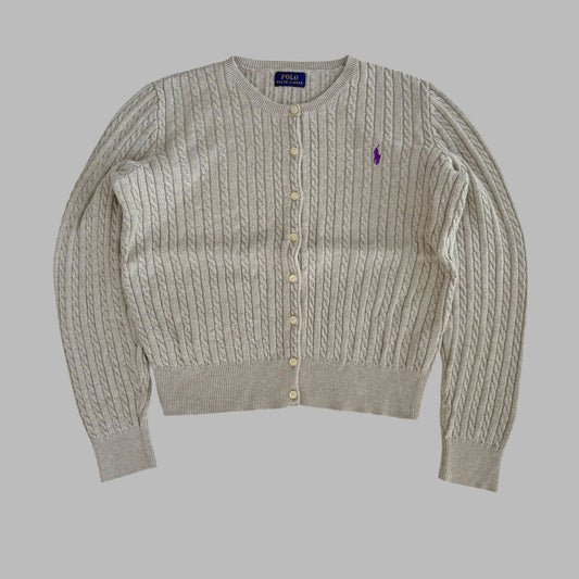 Ralph Lauren Cable Knit Cardigan - Small