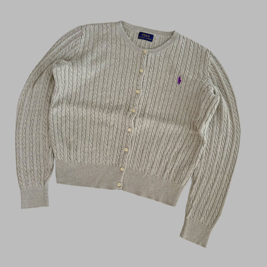 Ralph Lauren Cable Knit Cardigan - Small