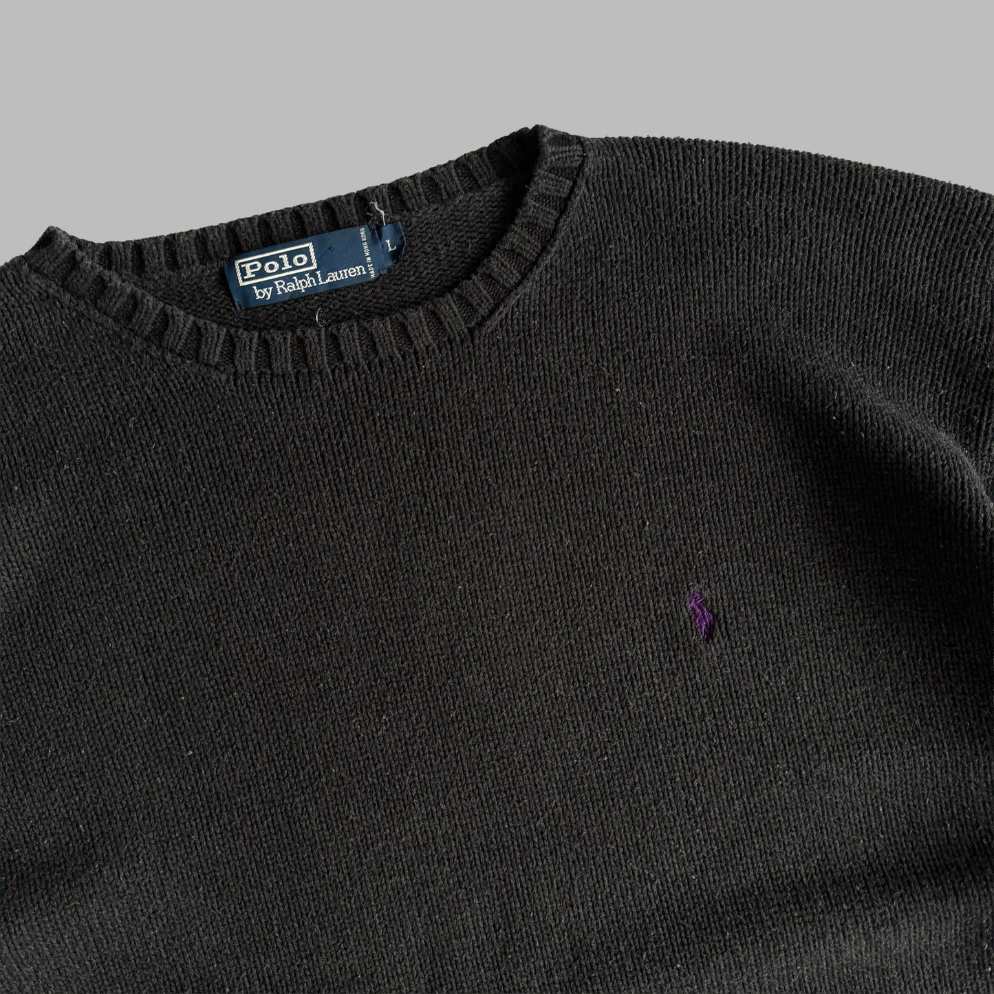 90s Polo Ralph Lauren Cotton Knit Sweater -  L