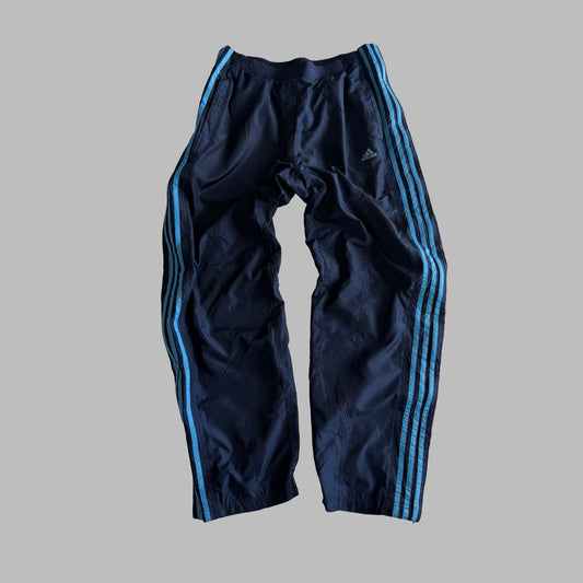Y2K Adidas Straight Leg Three Stripe Track Pants - L
