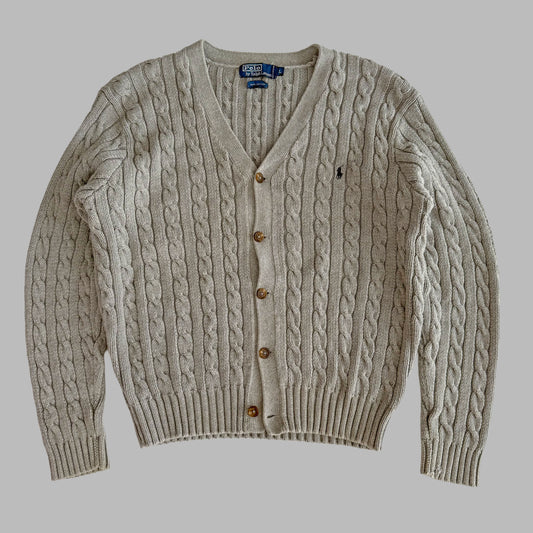 Ralph Lauren Cable Knit Cardigan - Large