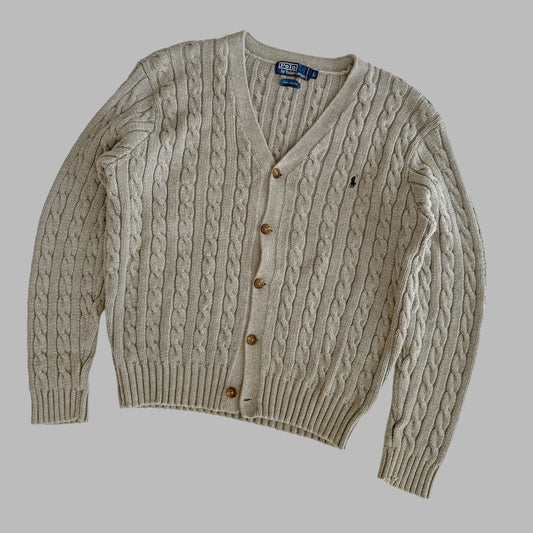 Ralph Lauren Cable Knit Cardigan - Large