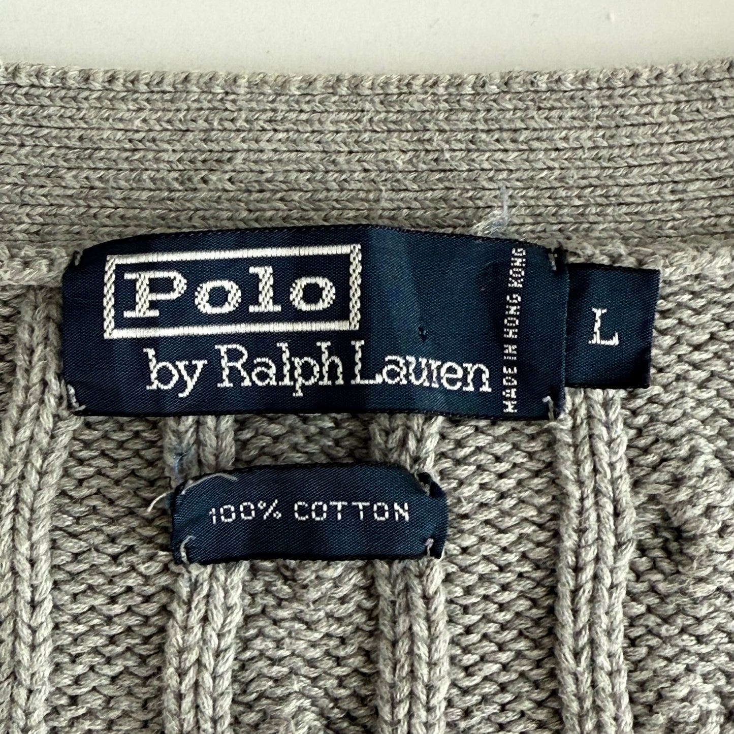 Ralph Lauren Cable Knit Cardigan - Large