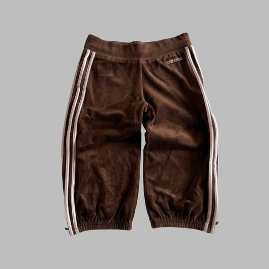 Y2K Adidas Three Stripe Towel Capris - XS
