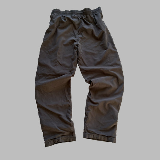 Y2K Adidas Striped Wide Leg Track Pants - L