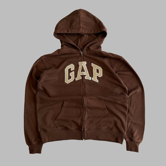 Y2K Brown Gap Hoodie - L