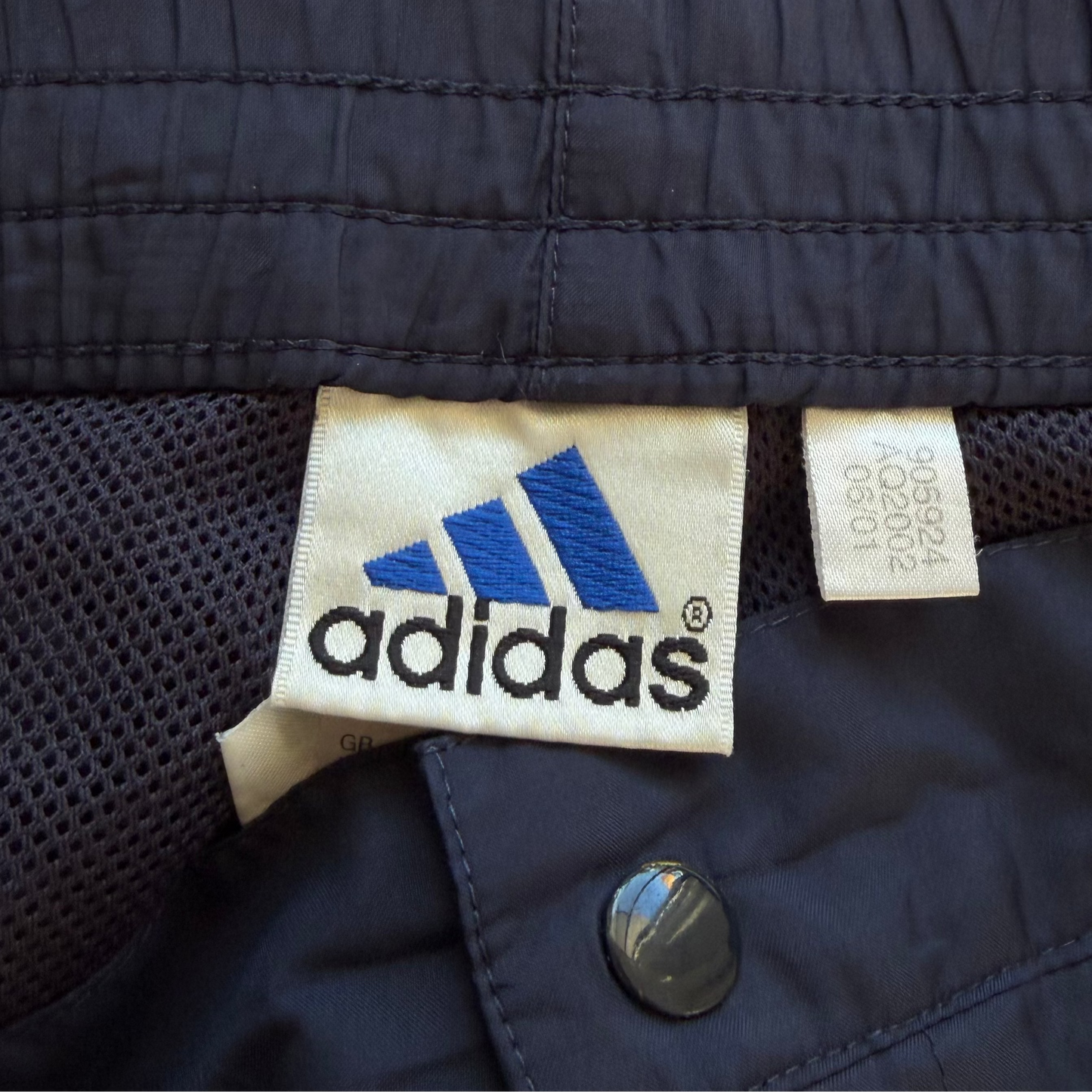 90s Adidas Three Stripe Parachute Pants - L