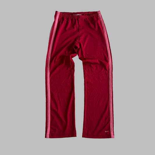 Y2K Nike Wide Leg Striped Track Pants - M