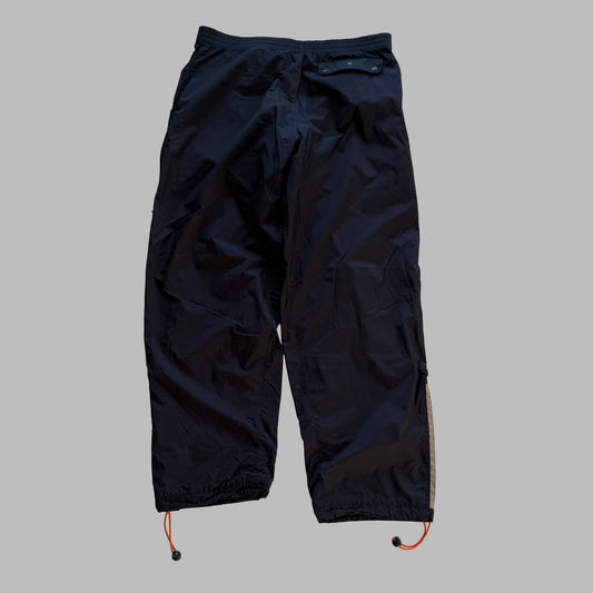 90s Adidas Three Stripe Parachute Pants - L