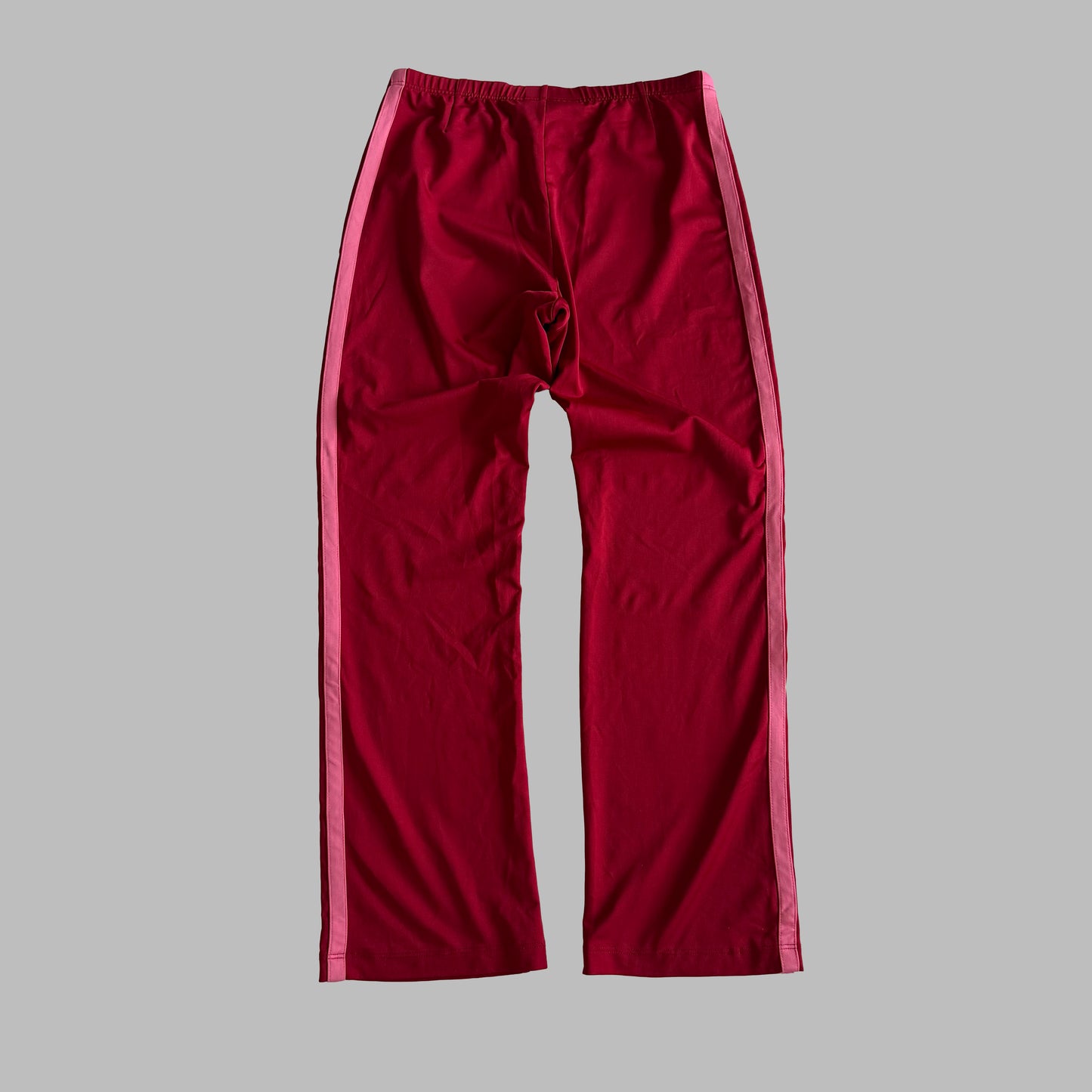 Y2K Nike Wide Leg Striped Track Pants - M