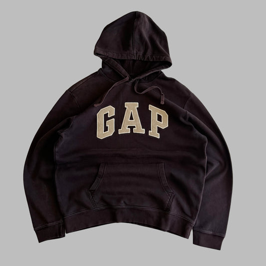 Y2K Brown Gap Hoodie - L