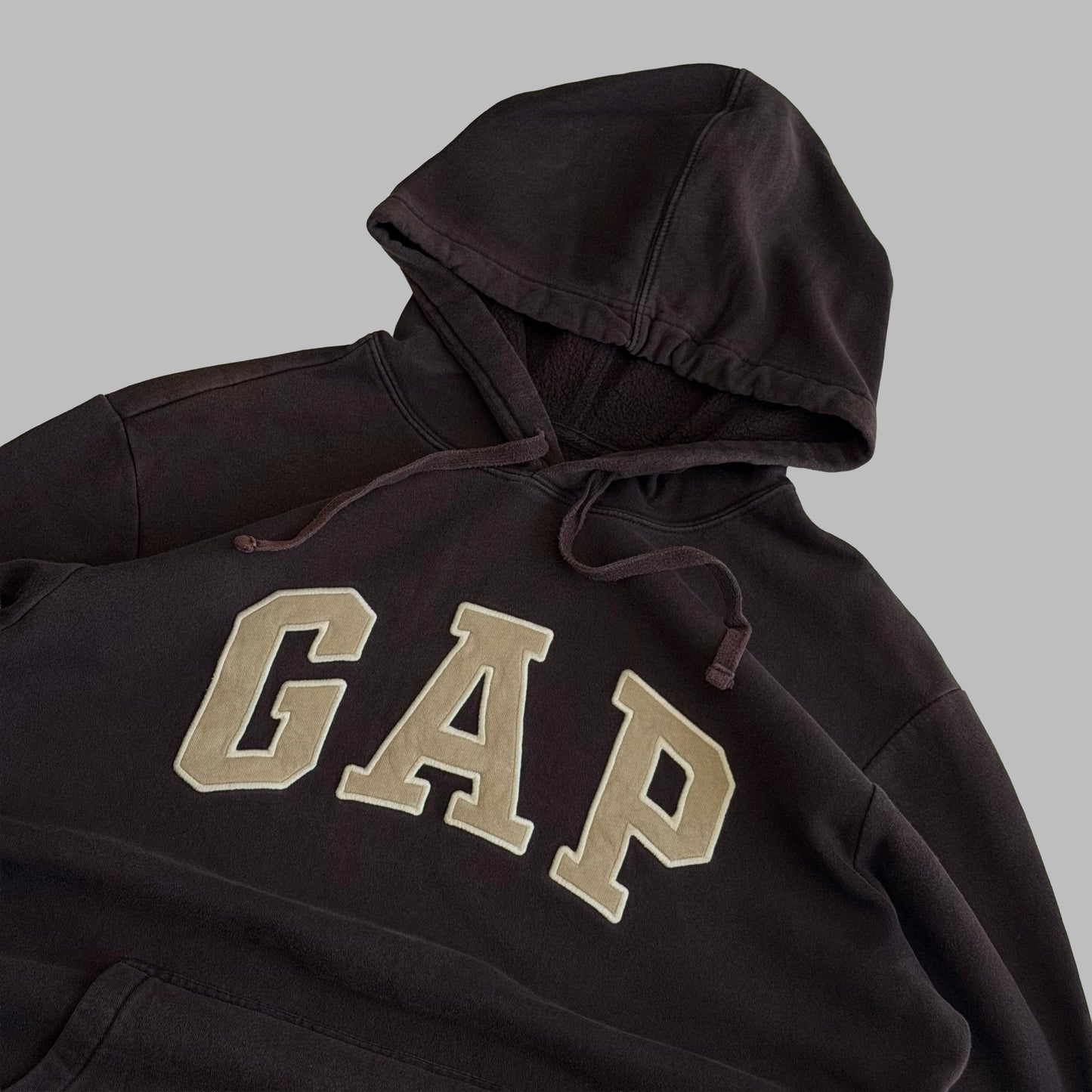Y2K Brown Gap Hoodie - L