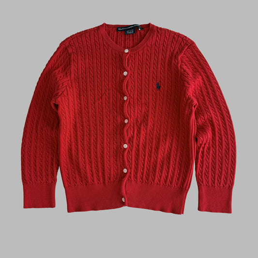 Ralph Lauren Cable Knit Cardigan - Small