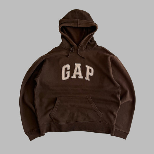Y2K Brown Gap Hoodie - M