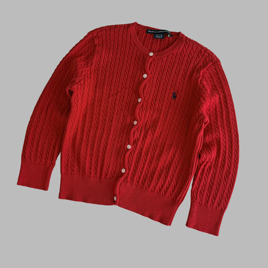 Ralph Lauren Cable Knit Cardigan - Small