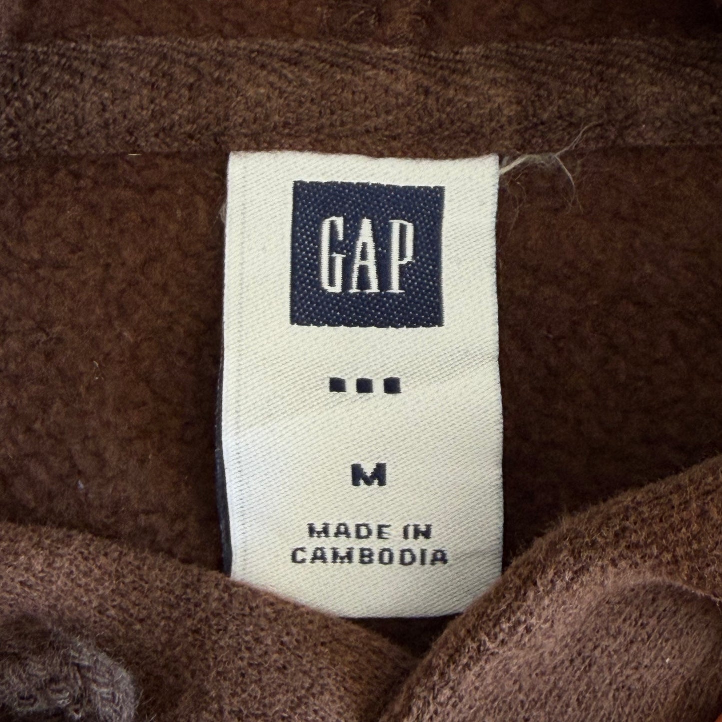 Y2K Brown Gap Hoodie - M