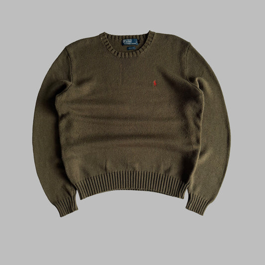 90s Polo Ralph Lauren Heavyweight Knit Sweater - M