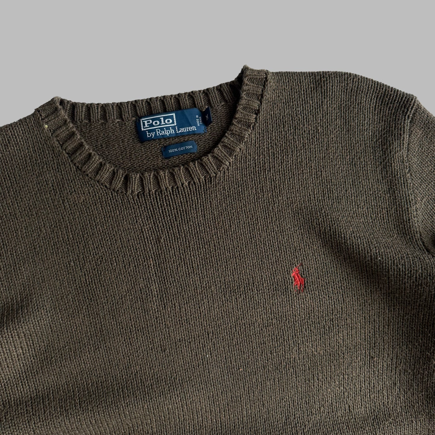 90s Polo Ralph Lauren Heavyweight Knit Sweater - M