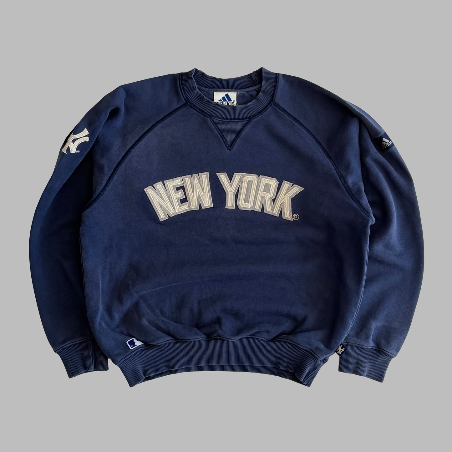 90s Adidas New York Spell Out Sweatshirt - S