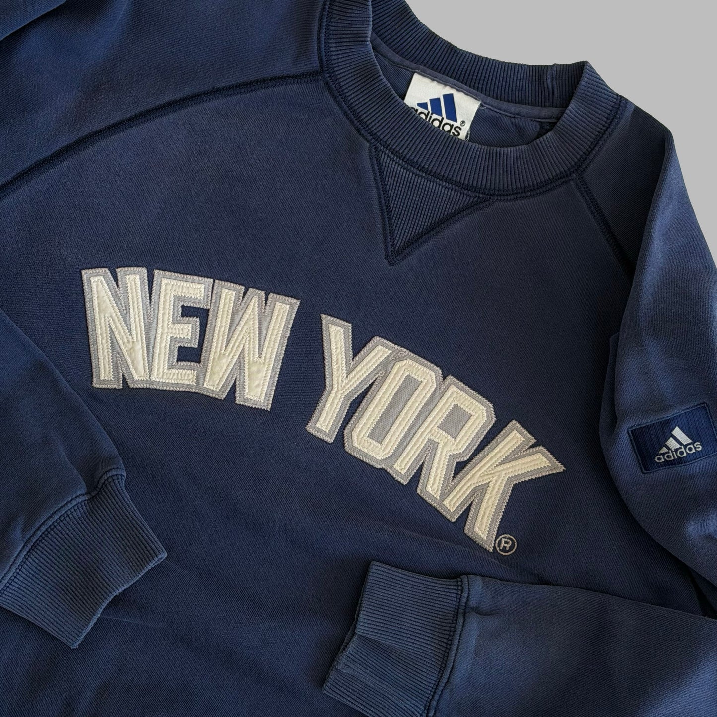90s Adidas New York Spell Out Sweatshirt - S