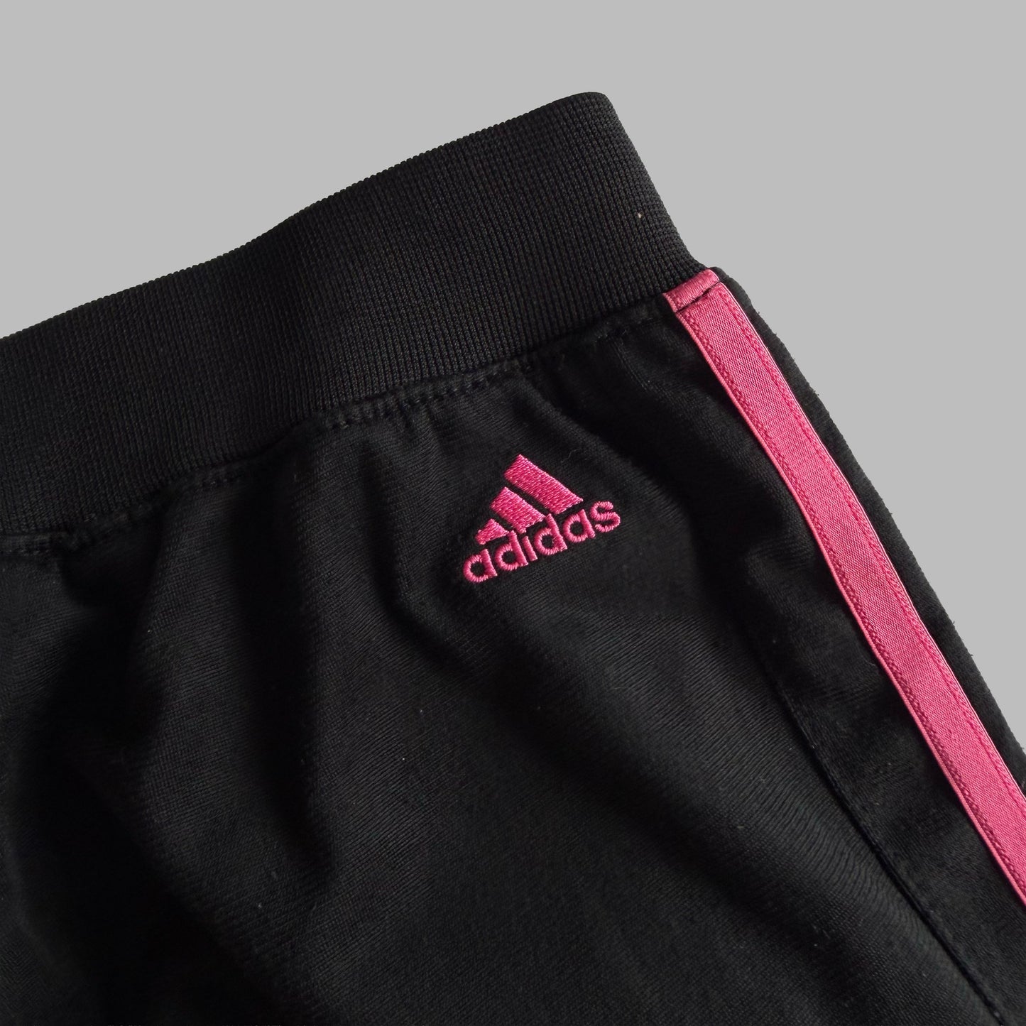 Y2K Adidas Wide Leg Three Stripe Track Pants - M