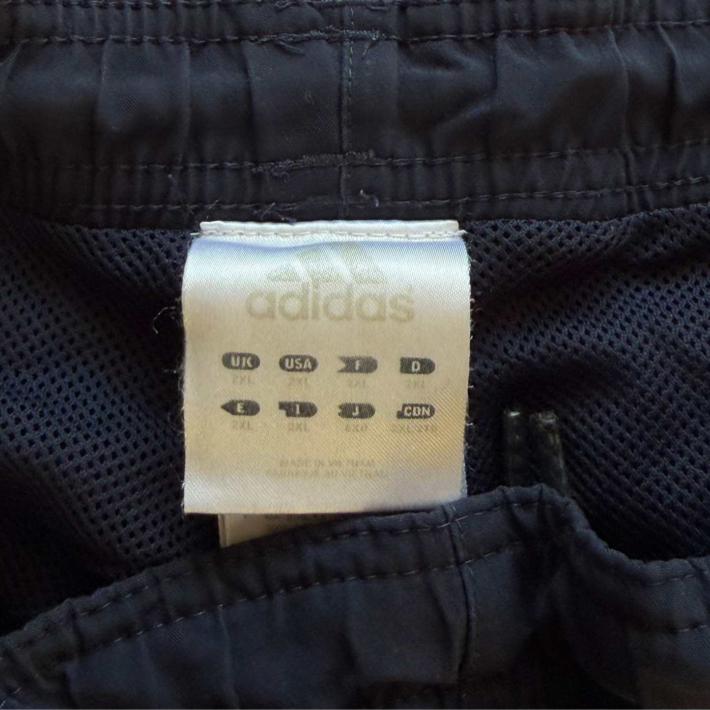 Y2K Adidas Three Stripe Wide Leg Track Pants - XXL