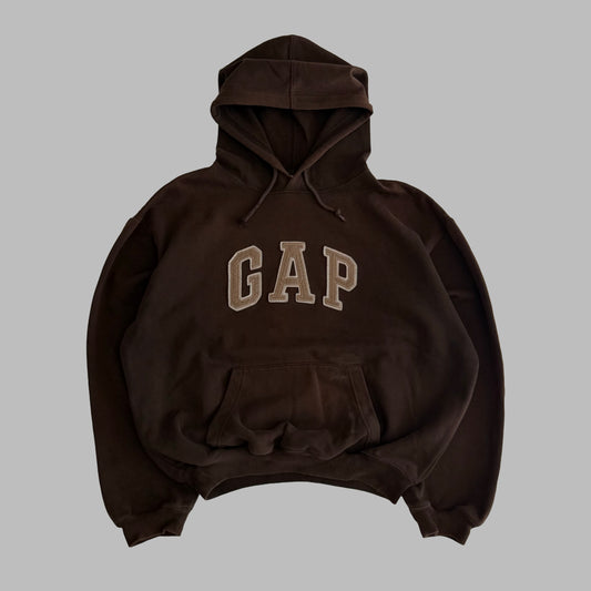 Y2K Brown Gap Hoodie - L