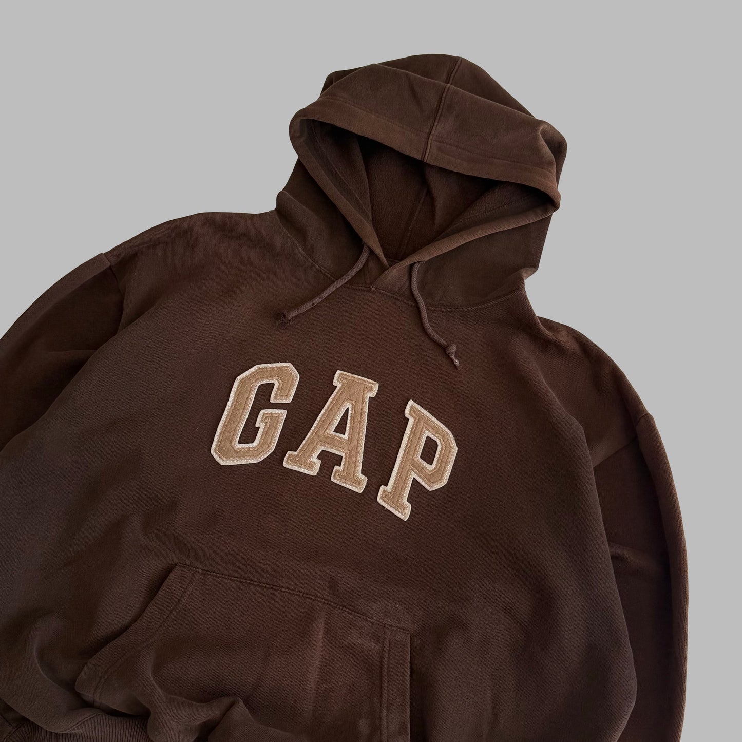 Y2K Brown Gap Hoodie - L