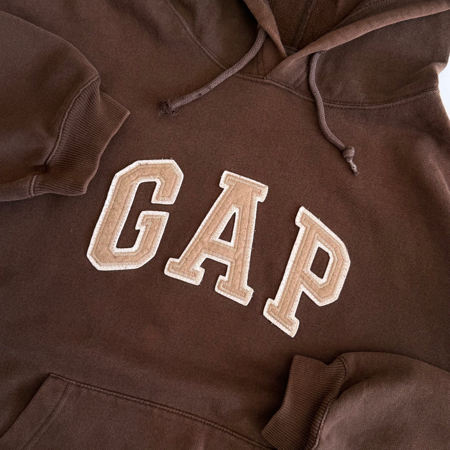 Y2K Brown Gap Hoodie - L