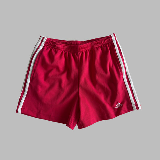 Y2K Adidas Three Stripe Mini Shorts - S