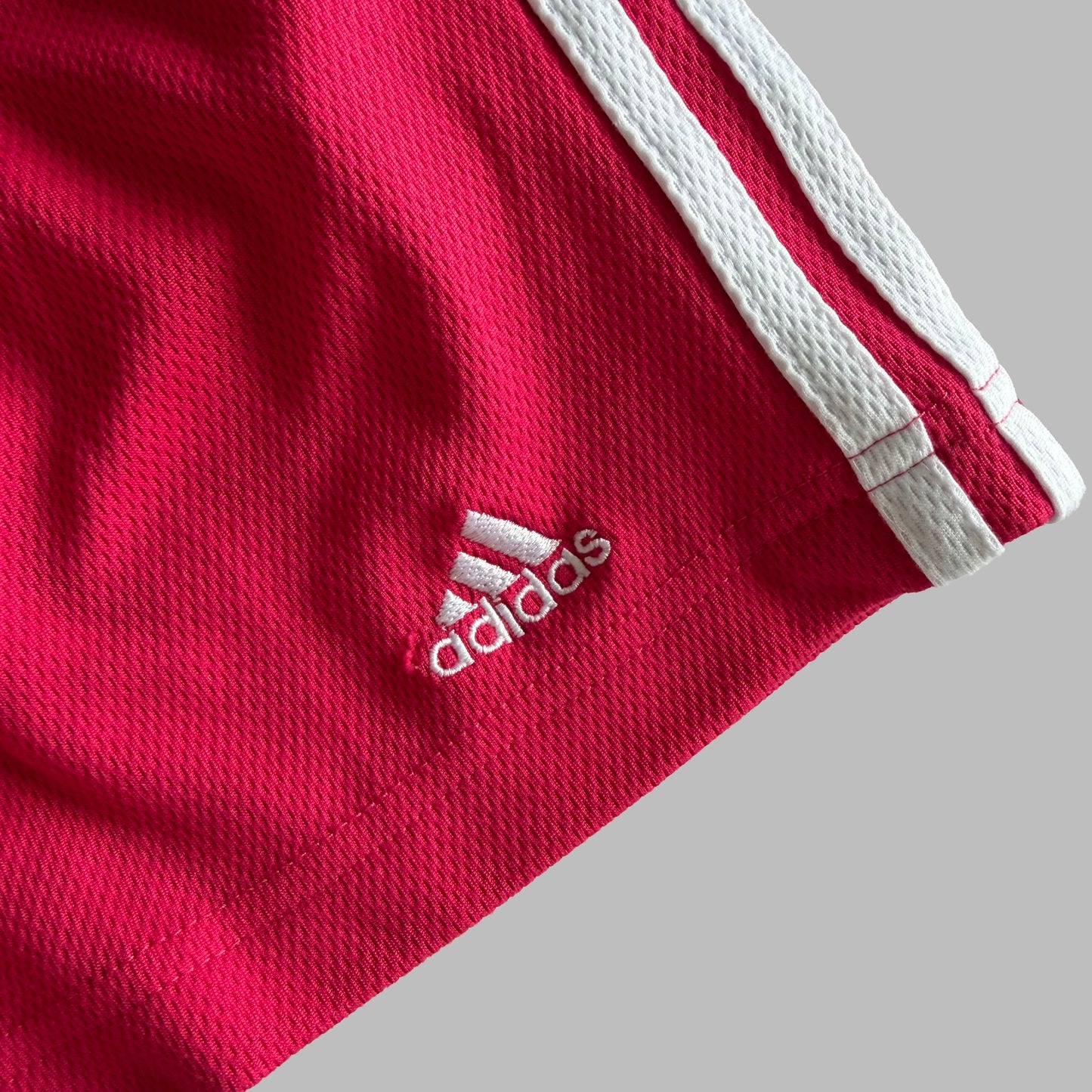 Y2K Adidas Three Stripe Mini Shorts - S