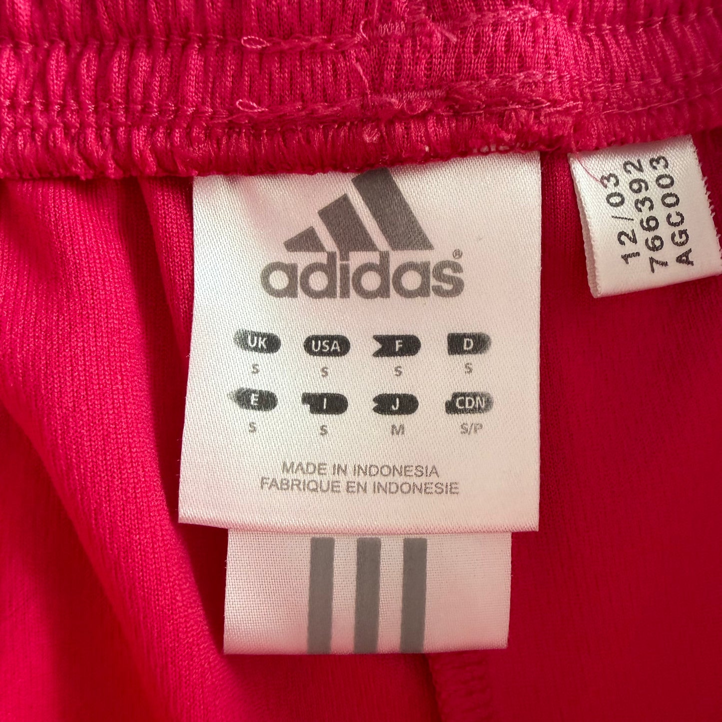 Y2K Adidas Three Stripe Mini Shorts - S
