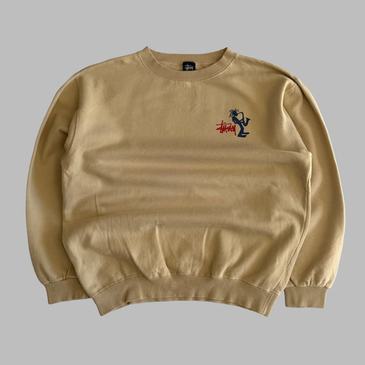 90s Stussy Jazz Man Sweatshirt - L